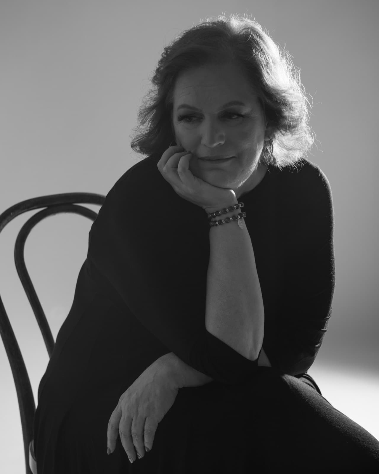Terri Michele King, founder of Fiber Arts Houston, working in the studio at 2000 Edwards in Houston
